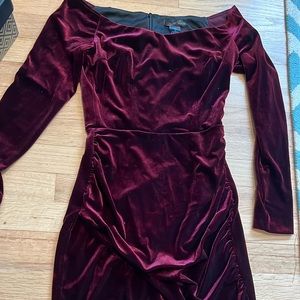 Aqua Off the Shoulder Dress